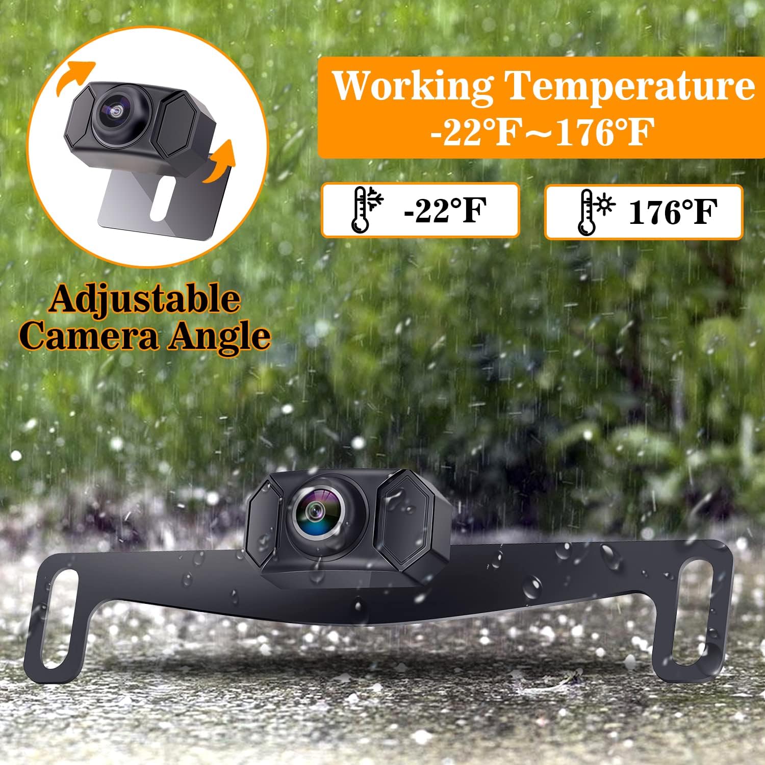 Wireless Backup Camera System with 5'' Monitor Night Vision Two Channels Pack of 2 G90232