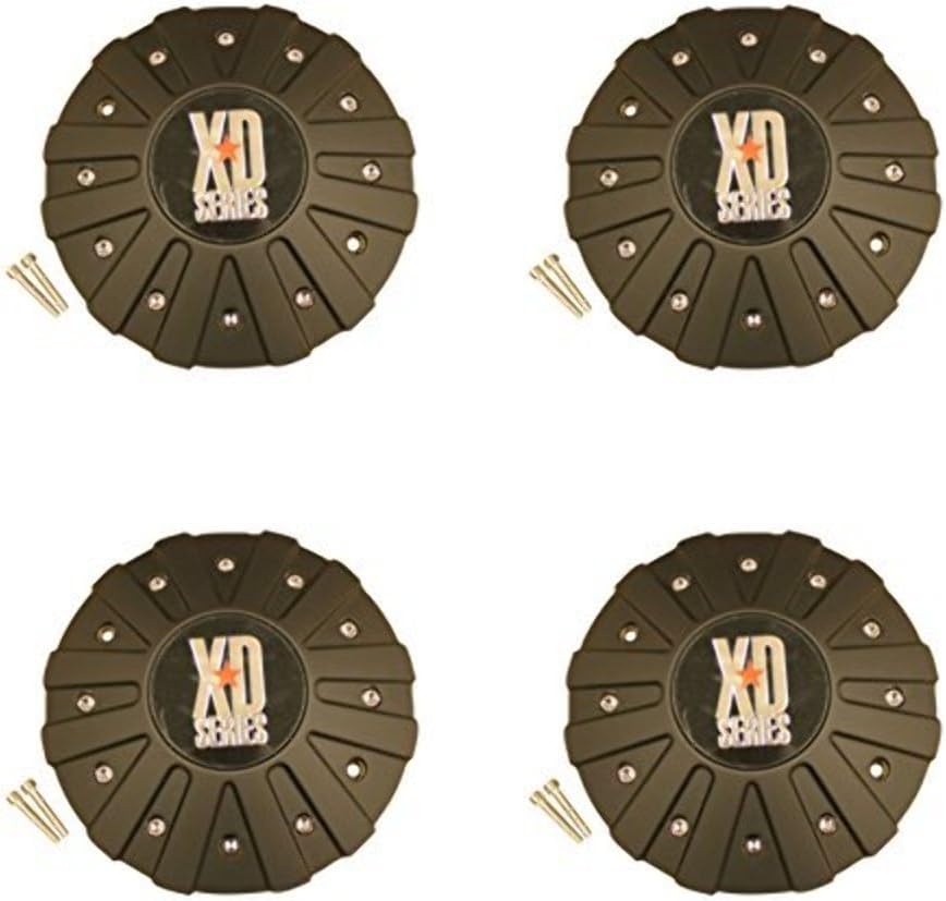 4 x KMC 778 Monster Matte Flat Black Wheel Rim Center Cap O155905