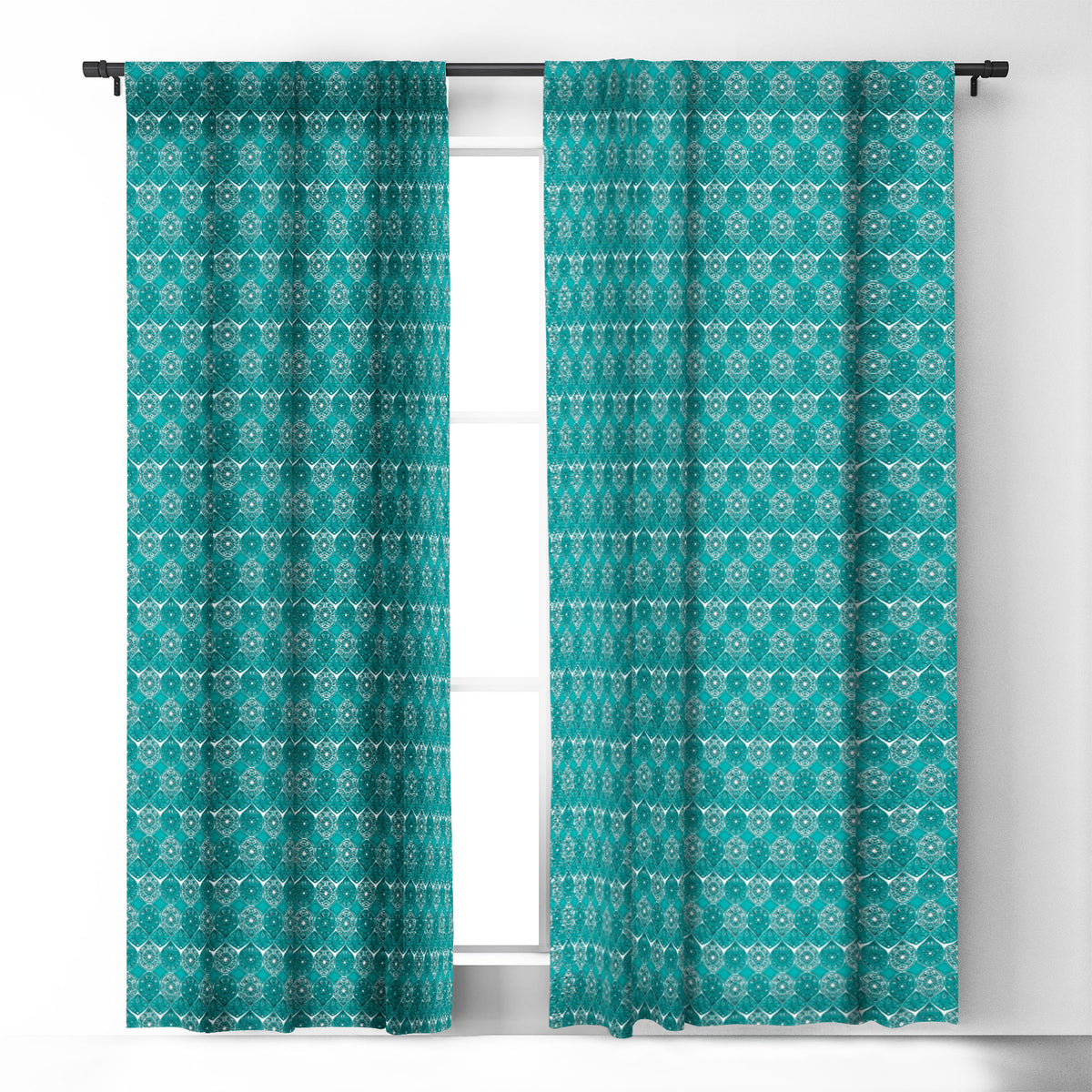 Turquoise Blackout Curtain Single Panel 50" x 96" S2347
