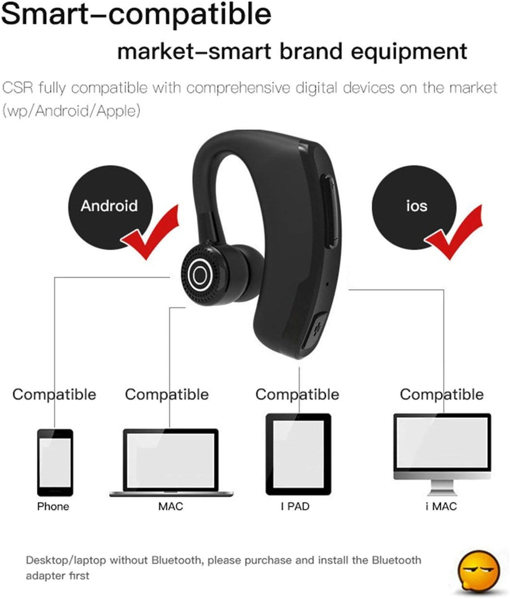 Wireless Bluetooth Headset Earbuds with Mic Noise Cancelling O224