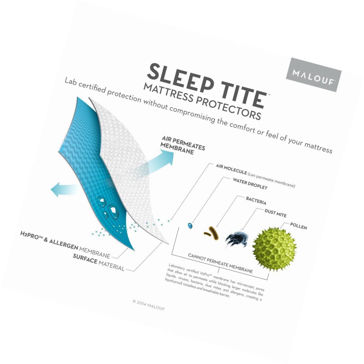 California King Smooth Mattress Protector Z997
