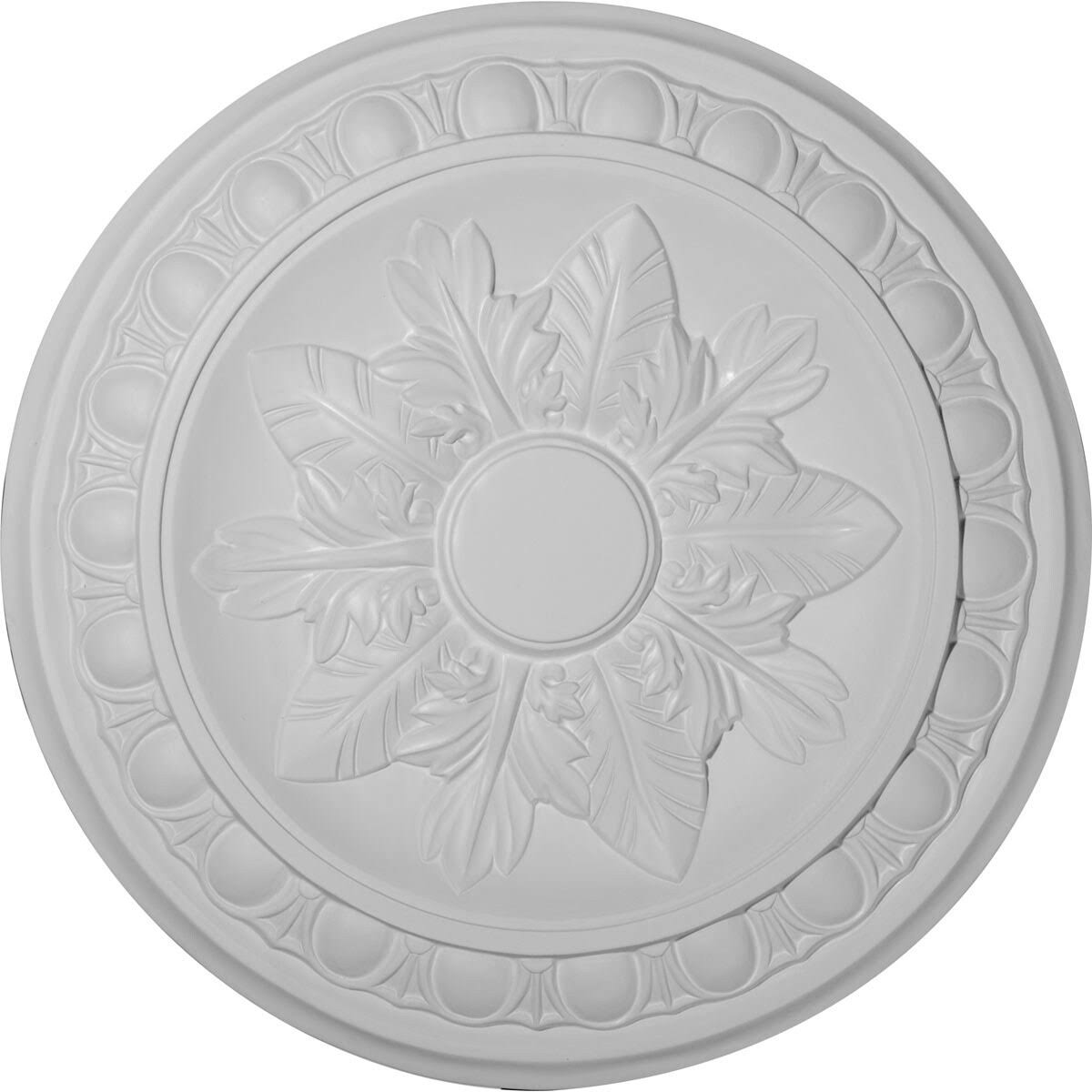 17 3/4x22OD x 1 1/8x22P Ceiling Medallion, Hand-Painted Smokey Topaz Crackle K661215