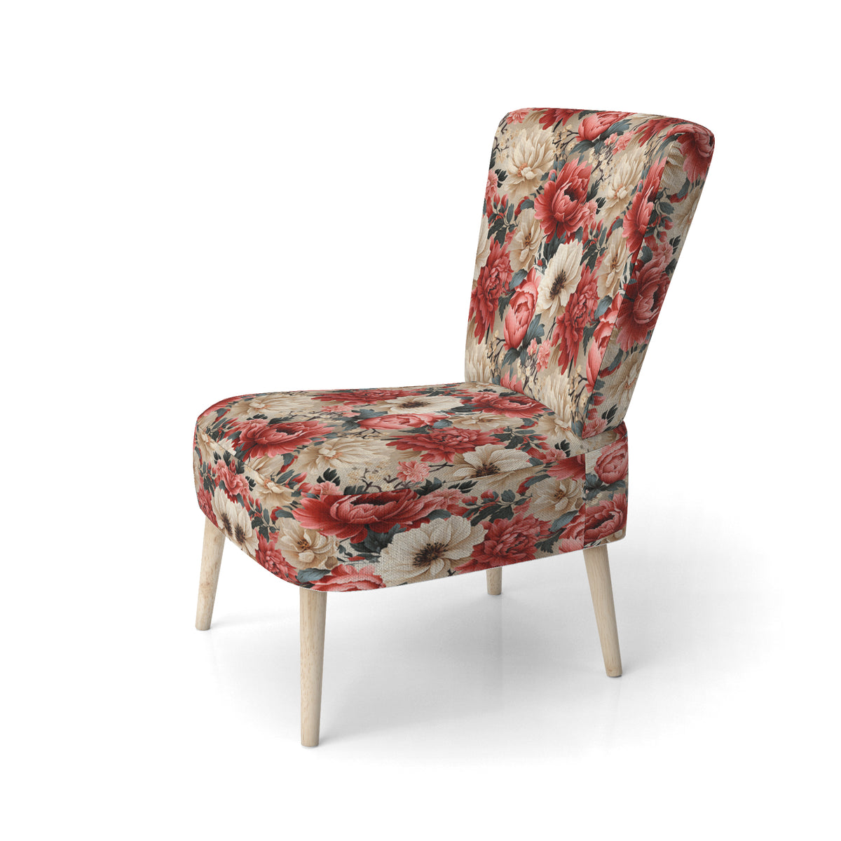 Upholstered Floral Accent Chair and Cottage Arm Chair Z84816