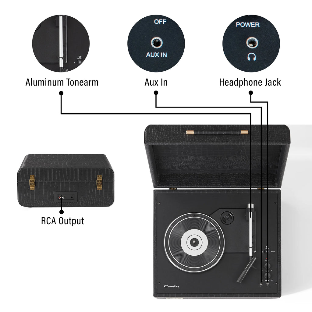 Vinyl Record Player with Bluetooth Speakers B732295