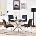 Black 5 Pieces Dining Set R971