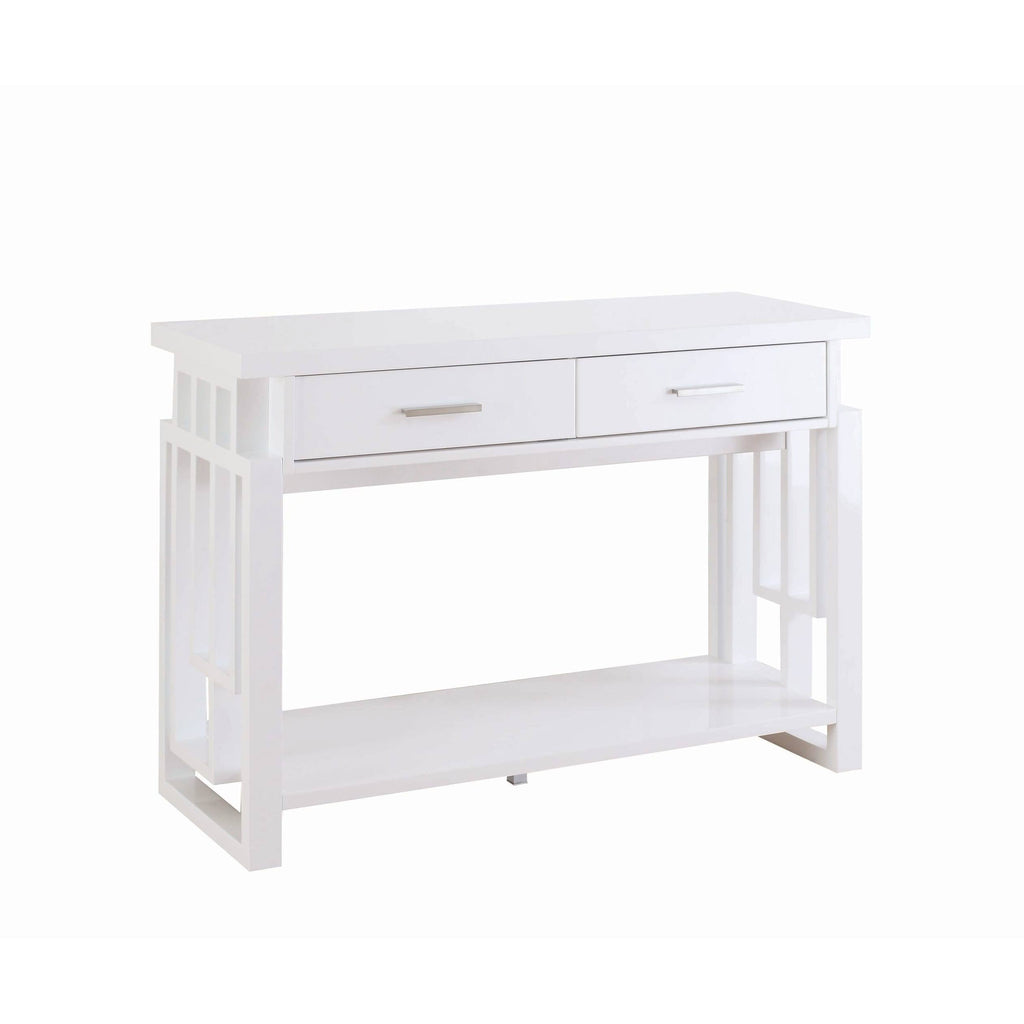 Glossy White Sofa Table O509543