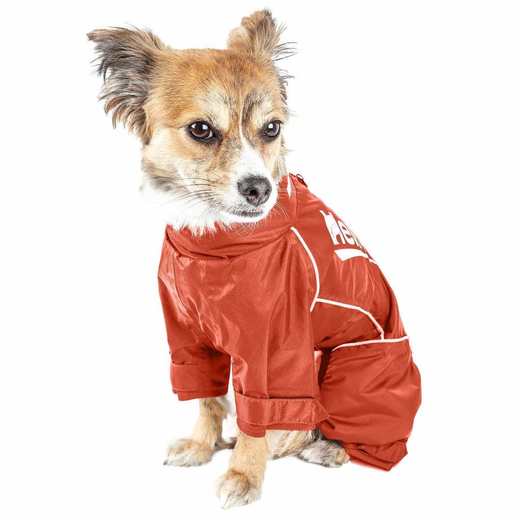 Waterproof Reflective Full Body Dog Coat Jacket Orange Medium B5181