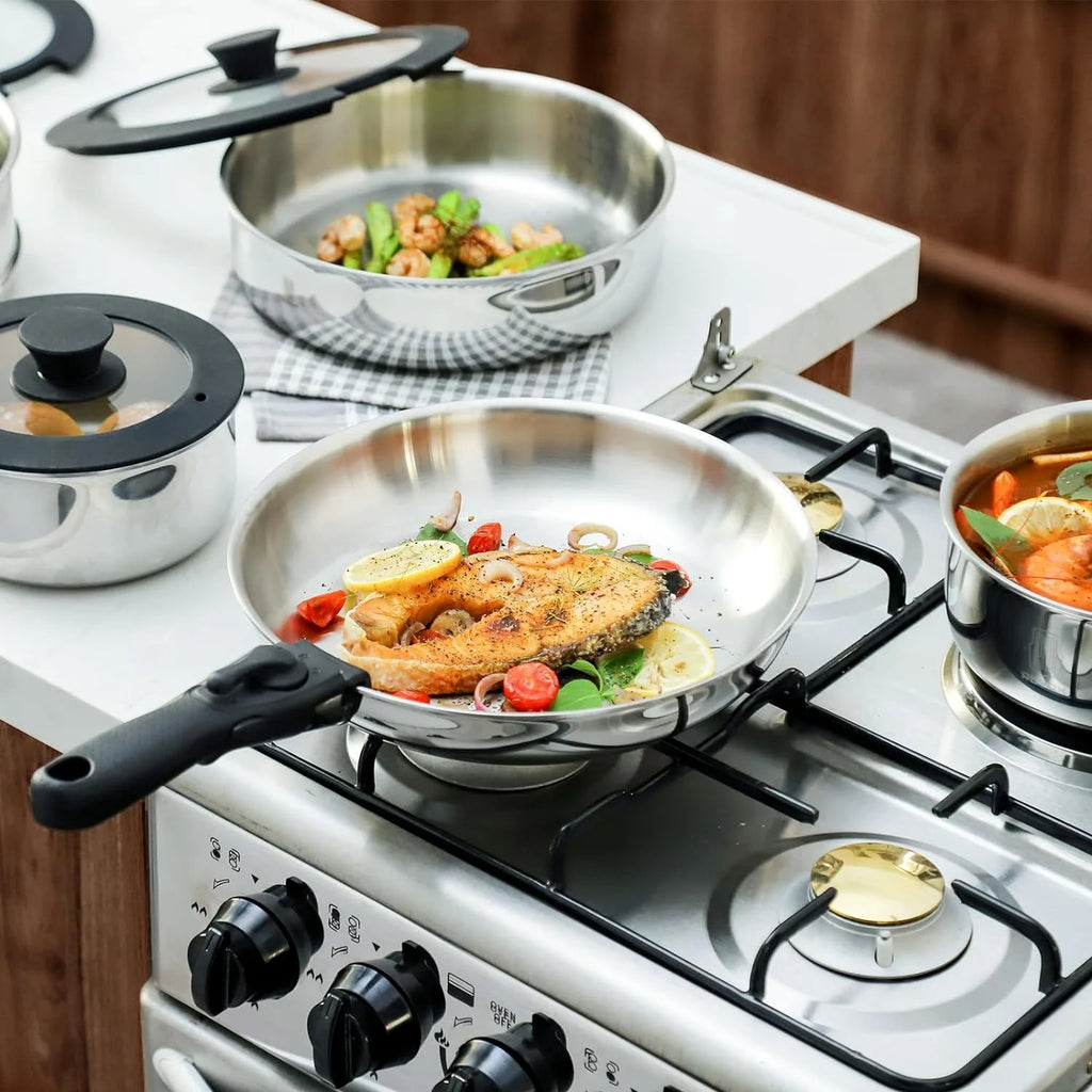 20 Piece Stainless Steel Cookware Set with Lid C3718
