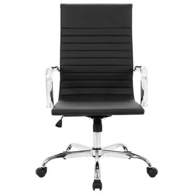 Black PU Leather High Back Office Chair W401