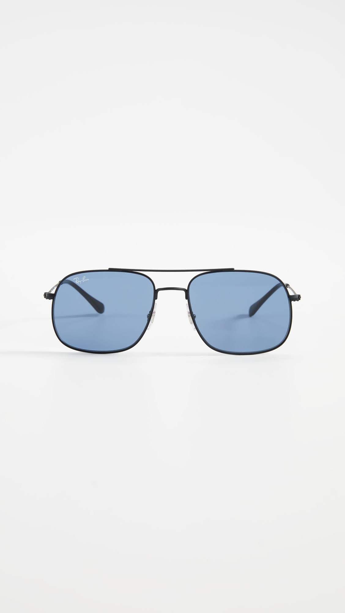 Rubber Black Dark Blue Sunglasses V233013