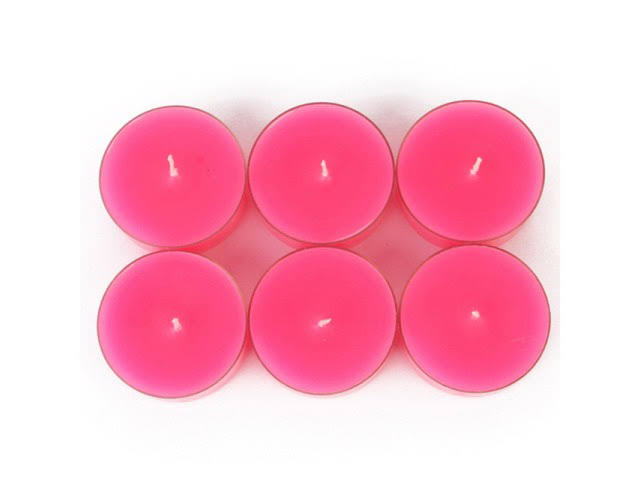 144Pcs Hot Pink Tealights D2093
