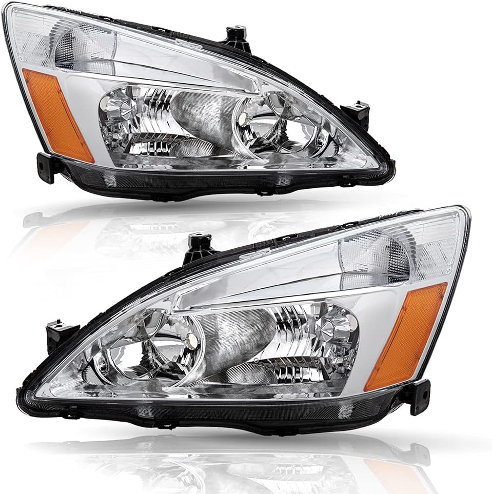 Headlight Assembly Set for 2003-2007 Honda Accord X936