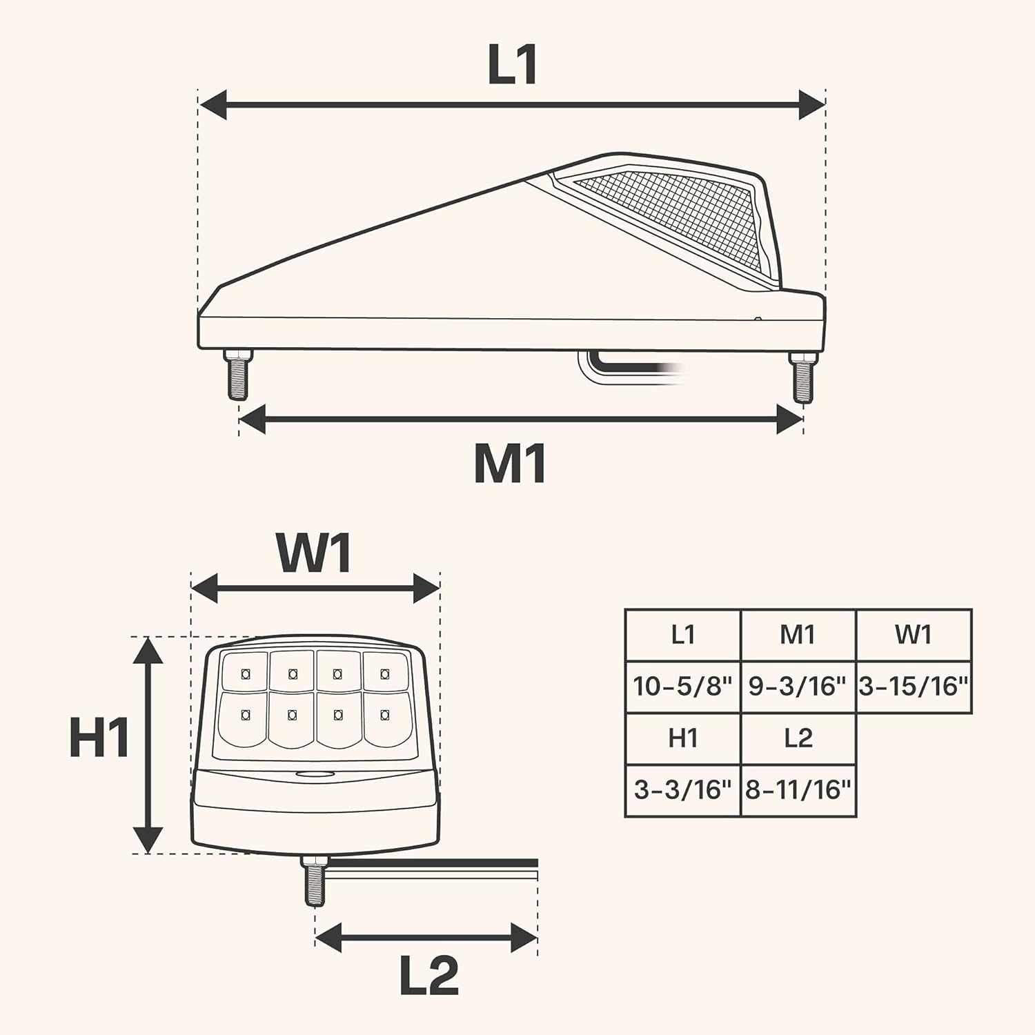 Amber LED Cab Marker Lights Kit for Semi Truck R69449
