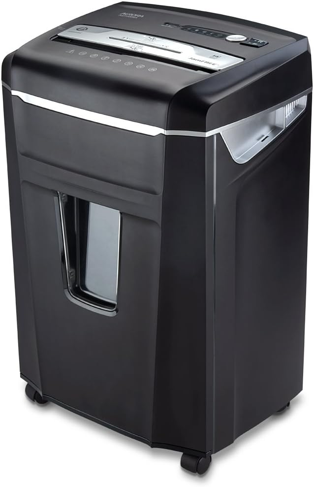 10-Sheet Micro-Cut Paper Shredder with Pull-Out Wastebasket B506