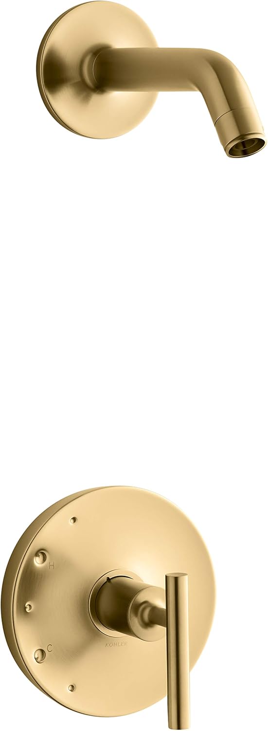 Valve Trim with Handles, Vibrant Brushed Moderne Brass V834508