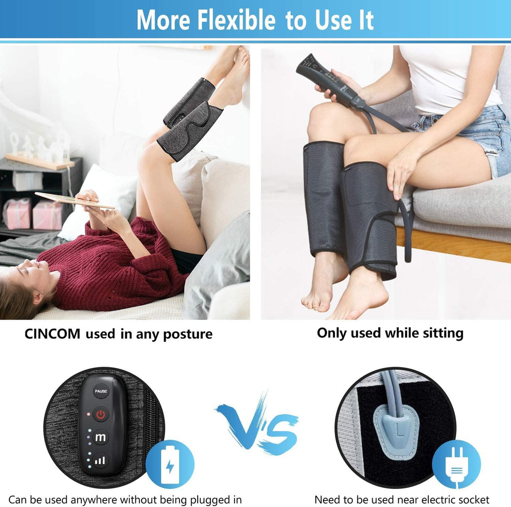 Rechargeable Air Leg Compression Massager (1 Pair) X434607