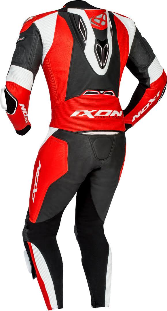Black Red White Leather Motorcycle Suit Size 2XL E123127