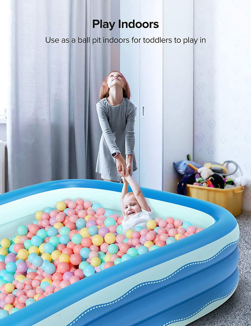 Inflatable Rectangular Swimming Pool 118" x 72" x 22" U502