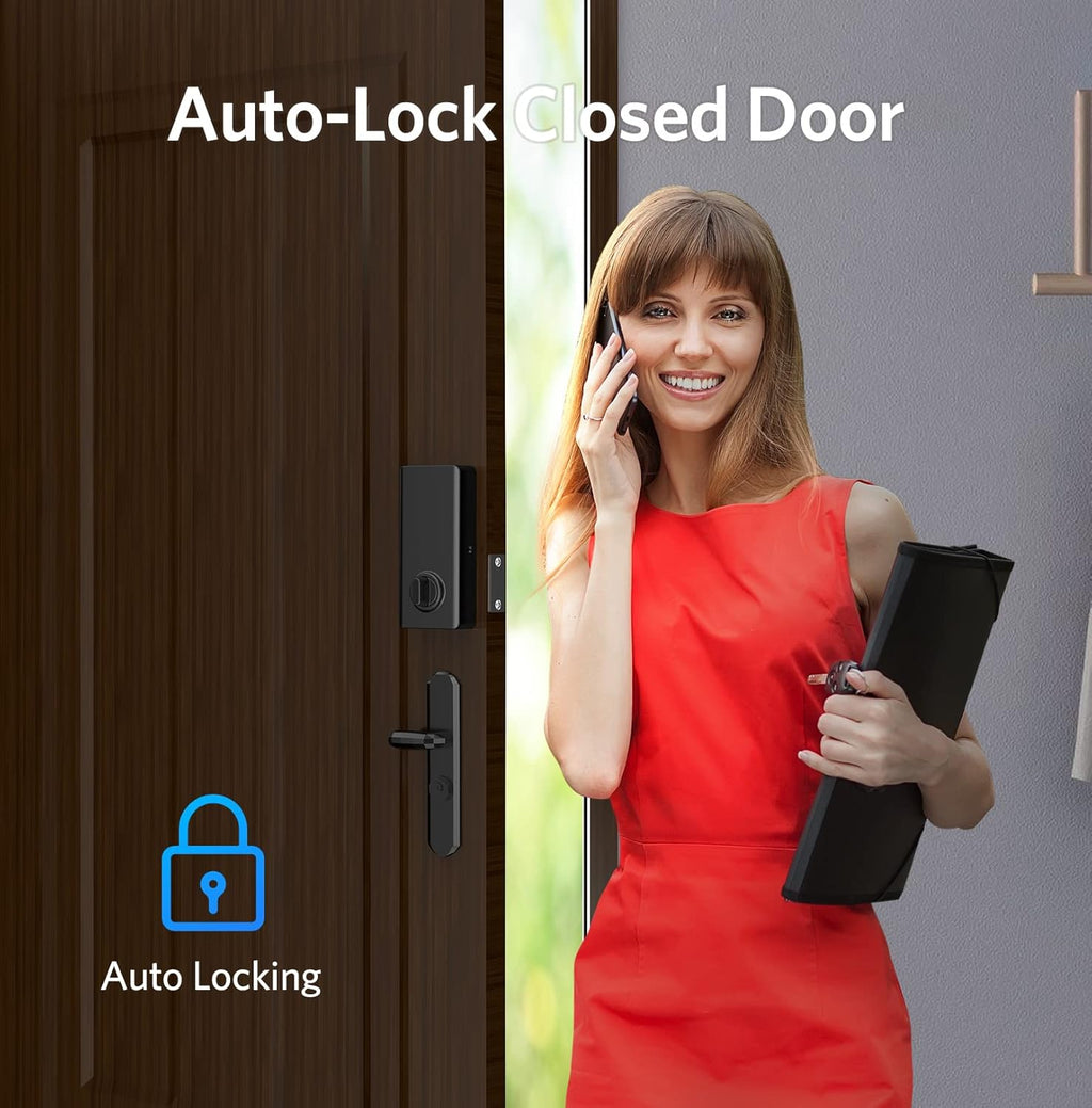 Keyless Entry Smart Deadbolt Lock with Bluetooth App, Electronic Keypad, IC Card, USB, Pack of 2 Z48953