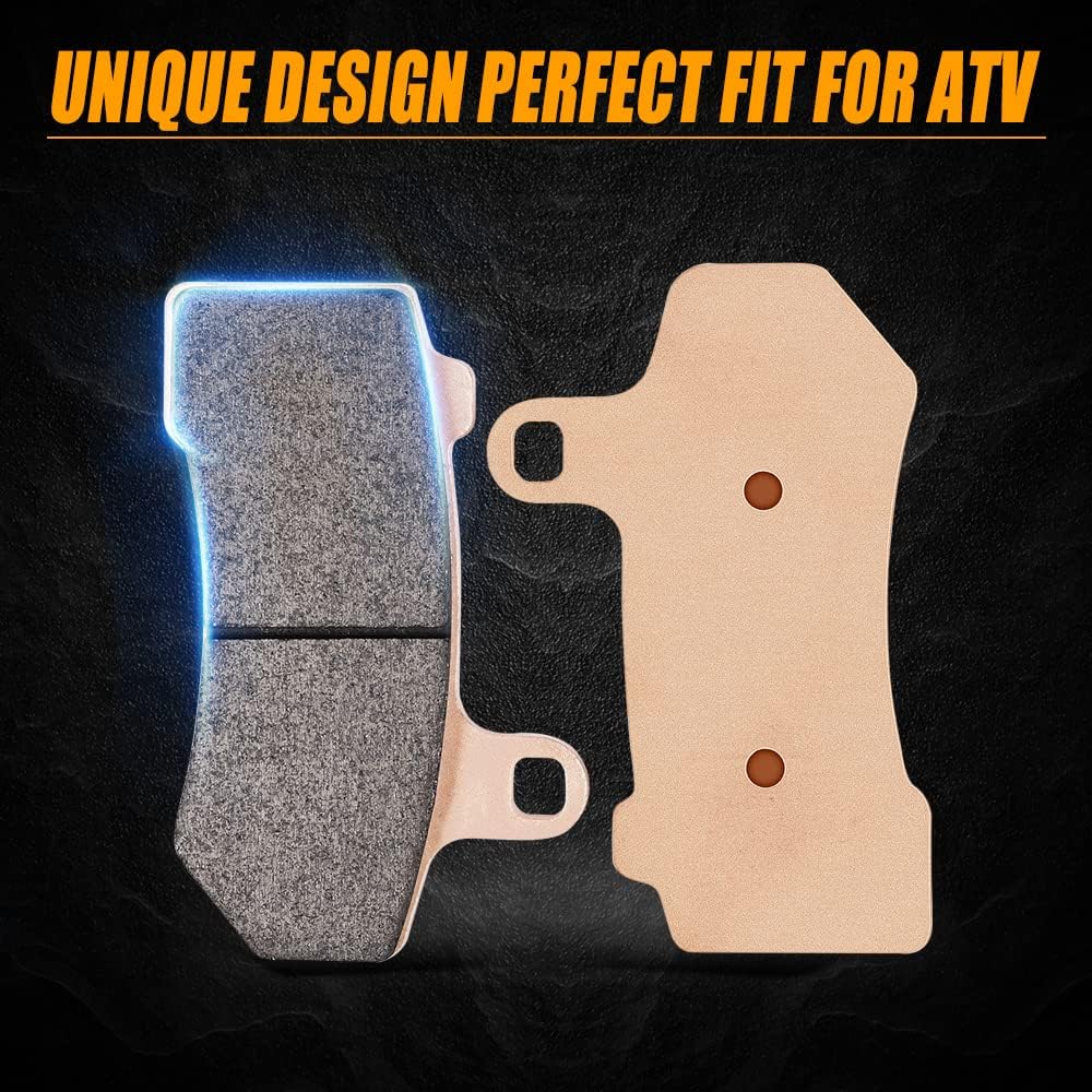 Sintered Brake Pad Kit, 2 Front & 1 Rear Brake Pads, Pack of 2 F674