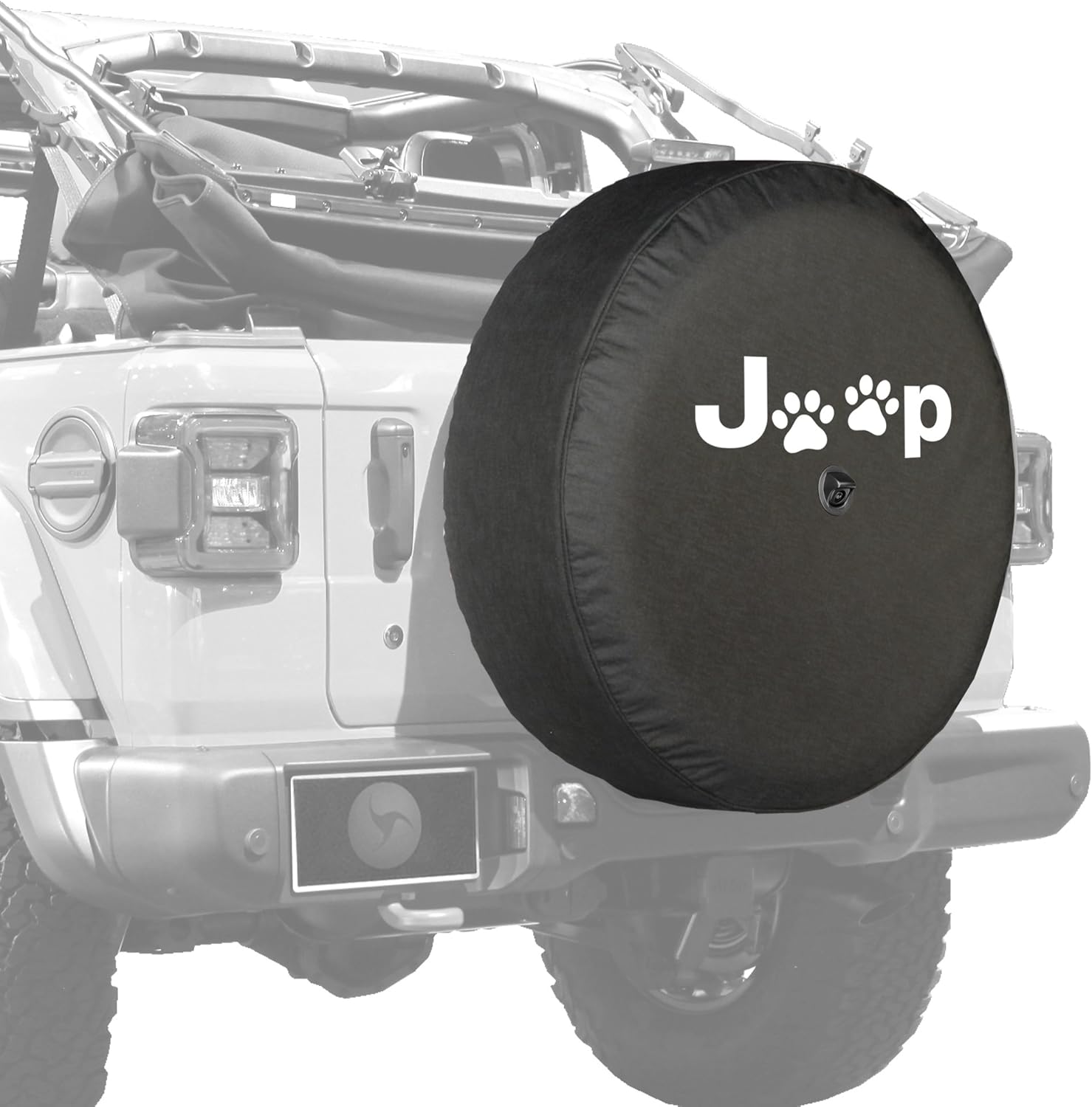 32" Soft Tire Cover for Jeep Wrangler JL with Back-up Camera Pack of 2 K9111