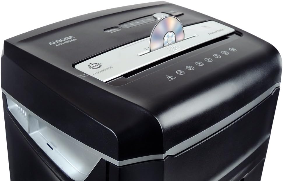 10-Sheet Micro-Cut Paper Shredder with Pull-Out Wastebasket B506