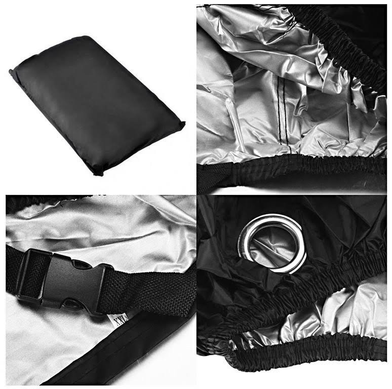 Outdoor Tarpaulin in black-orange O484