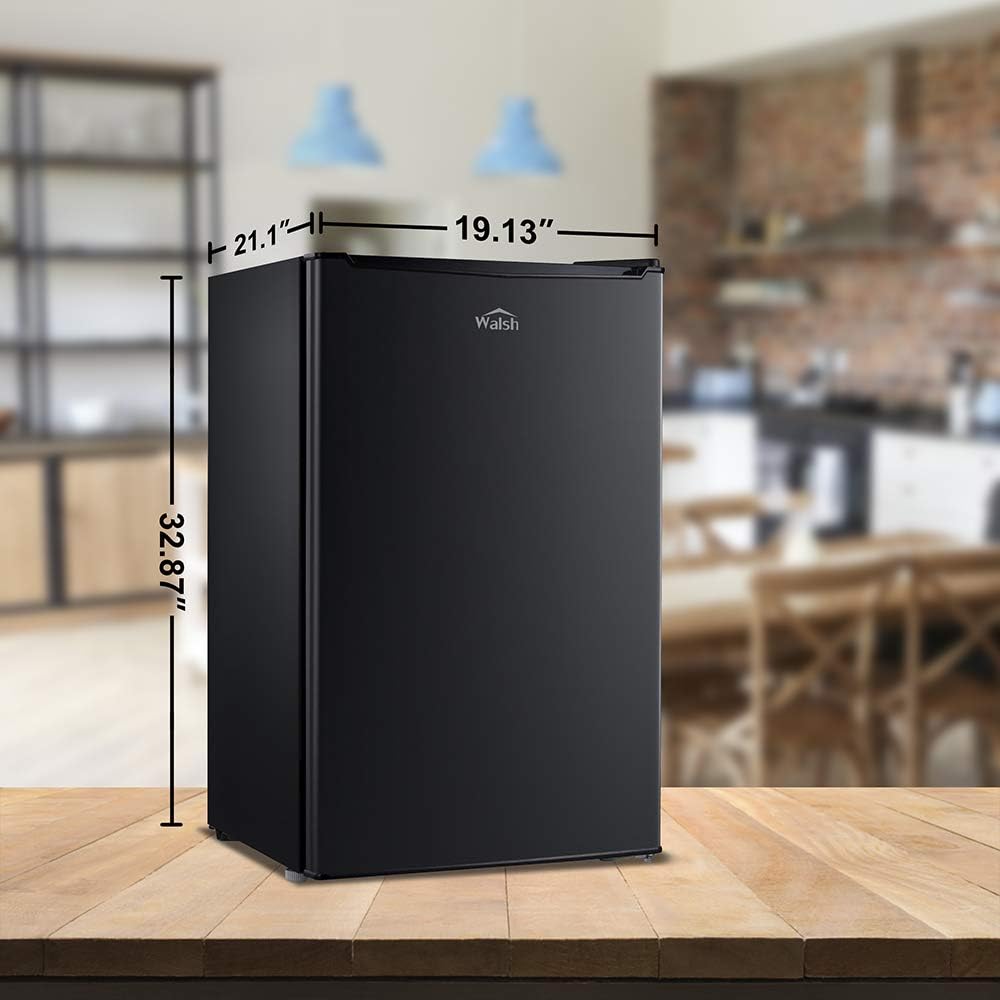 Compact Refrigerator, Single Door Fridge, 3.5 Cu.Ft, Black N6796