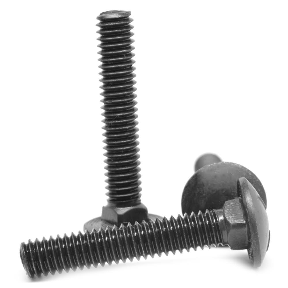 5/8x22-11 x 4x22 Coarse Thread Grade 5 Carriage Bolt Medium Carbon Steel Black Oxide Pk 25 Q3583