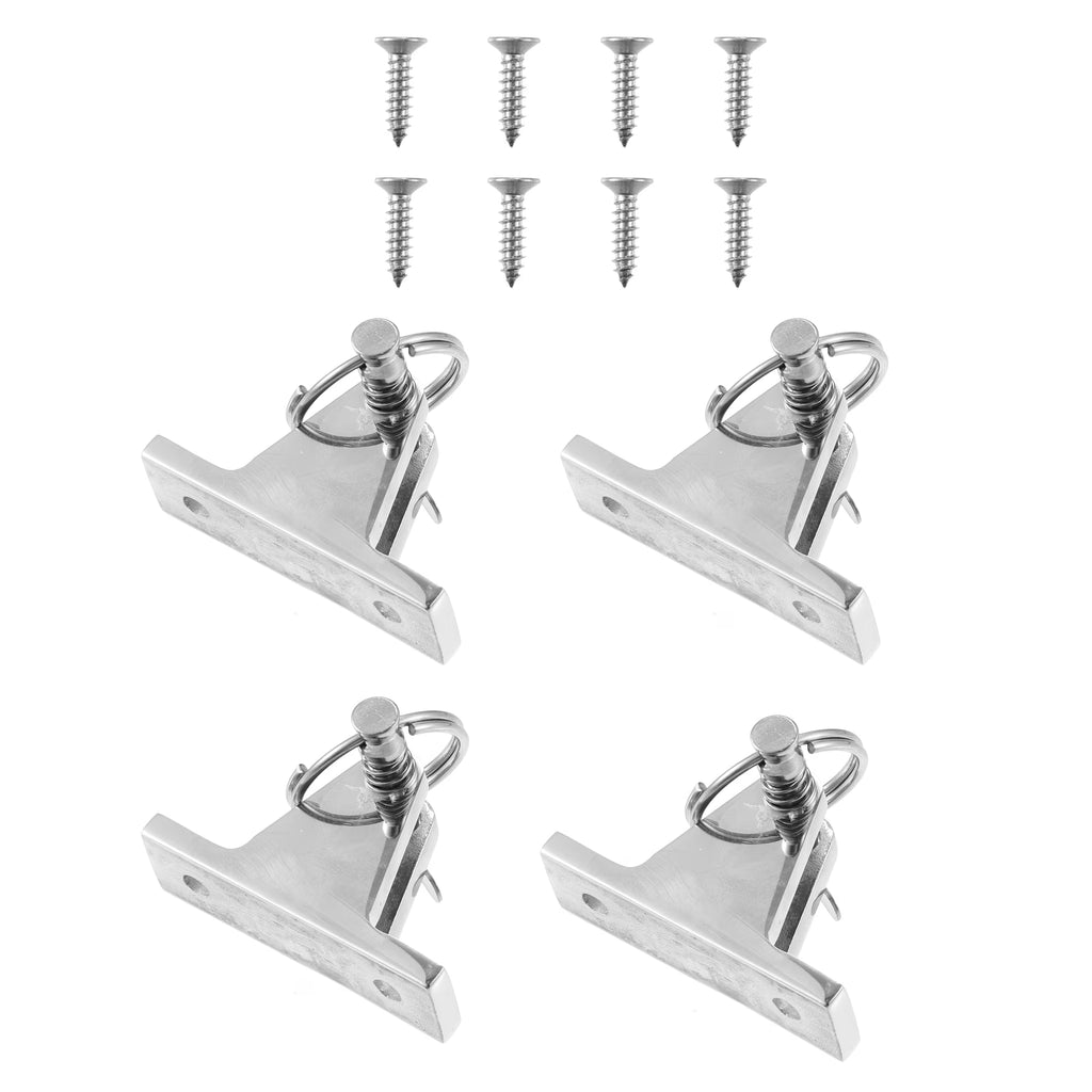 4pcs 316 Stainless Steel Deck Hinge with Pin and Ring J752