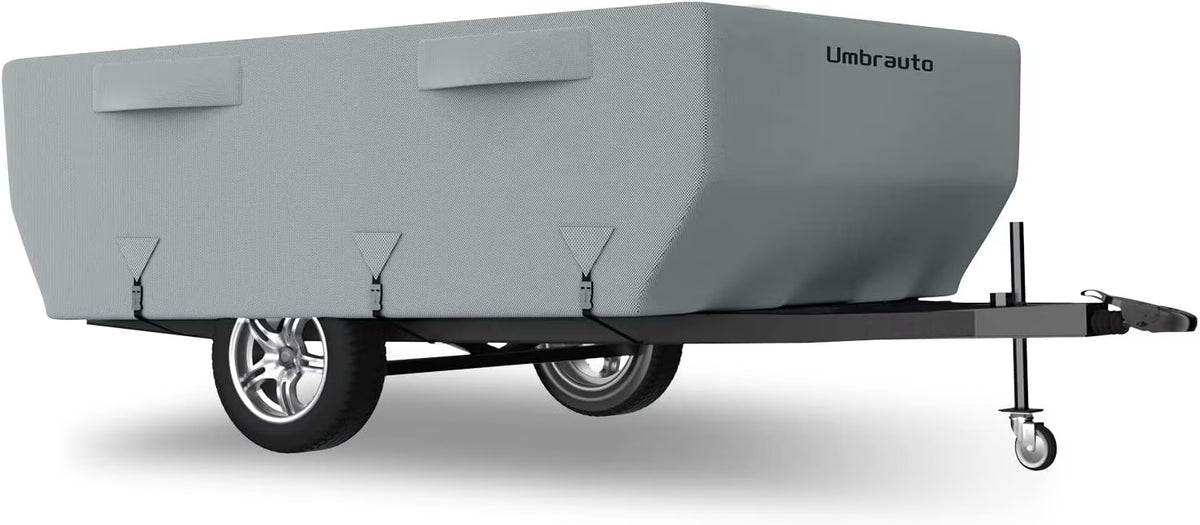 Gray Waterproof Pop Up Trailer Cover for 10' - 12' Trailers G197