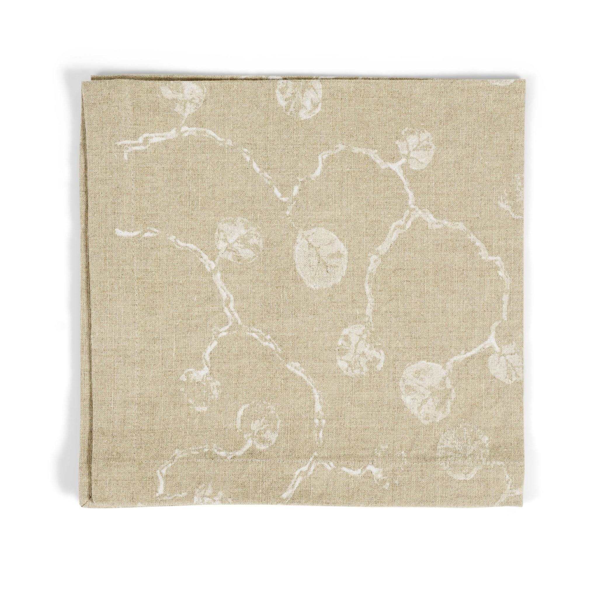Botanical Leaf Printed Dinner Napkin Set of 4 Q7265