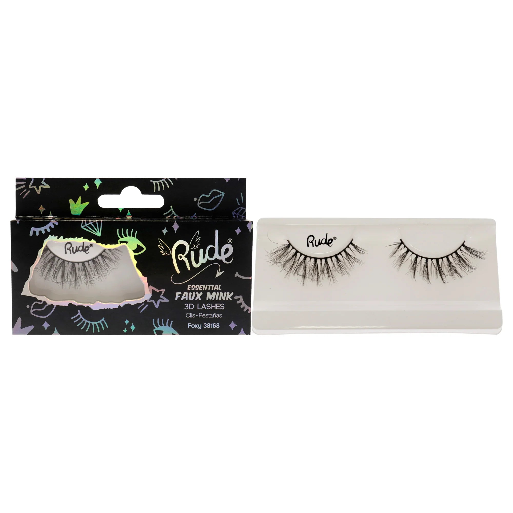 Faux Mink 3D Lashes, 1 Pc Pair J24068
