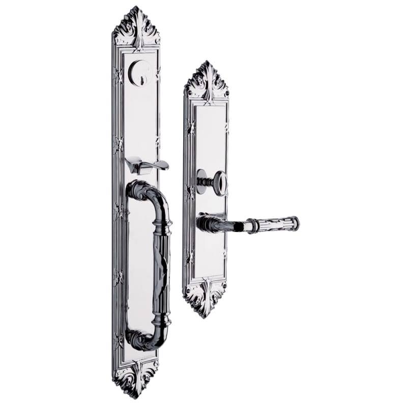 Polished Chrome Single Cylinder Mortise Handleset Trim Set L947