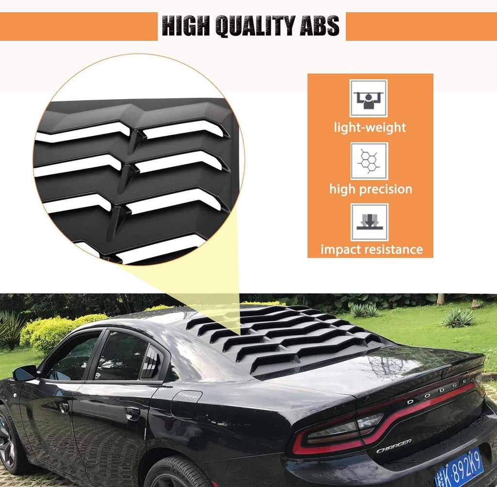 Rear Window Louver Windshield Sun Shade Cover for Dodge Charger D9600