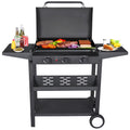 3 Burner BBQ Propane Gas Grill, Stainless Steel, Black P529