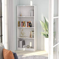 4-Tier White Chipboard Book Cabinet C130