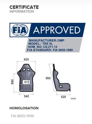 Black XL Racing Seat P5370