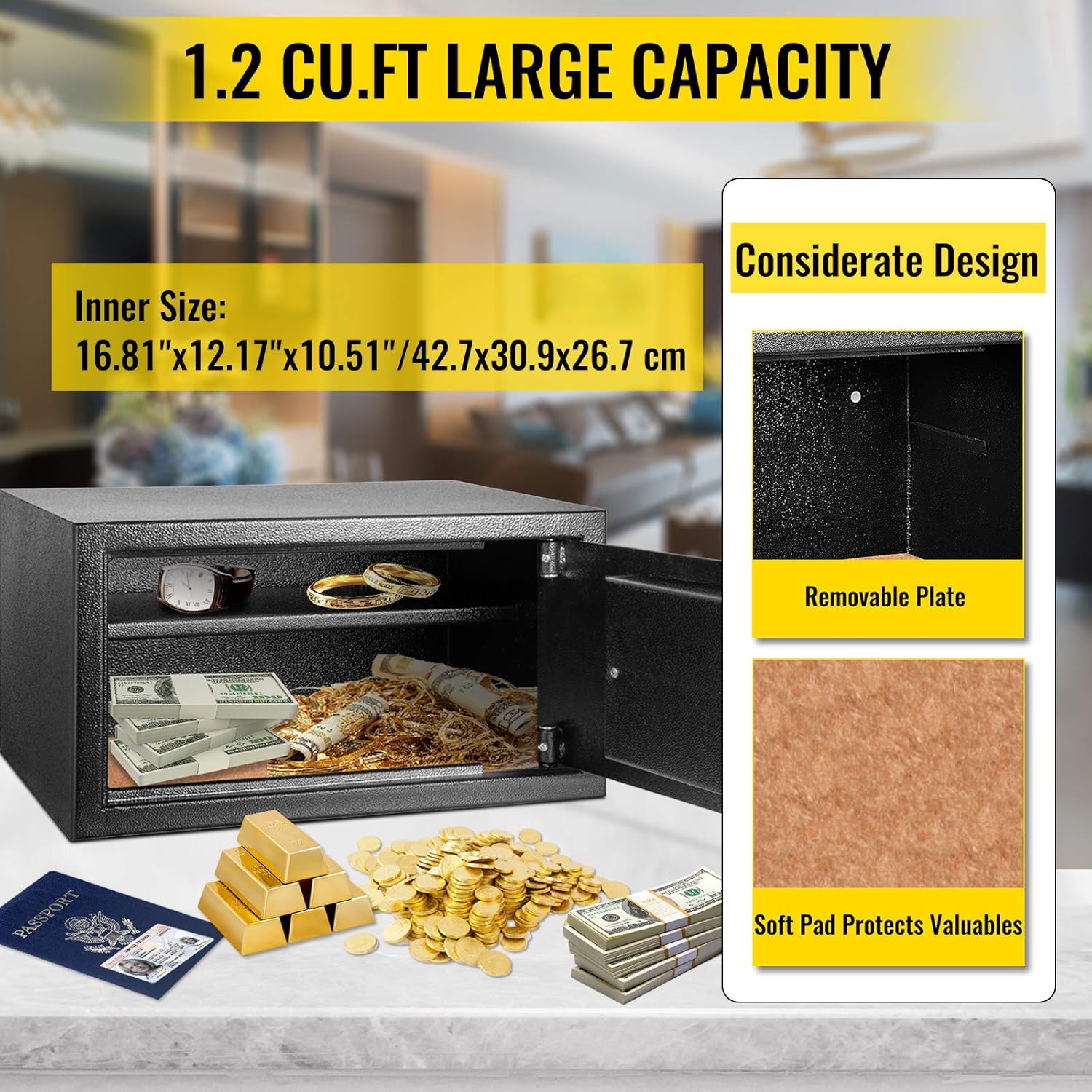 1.2 Cubic Feet Digital Lock Security Safe Box P950
