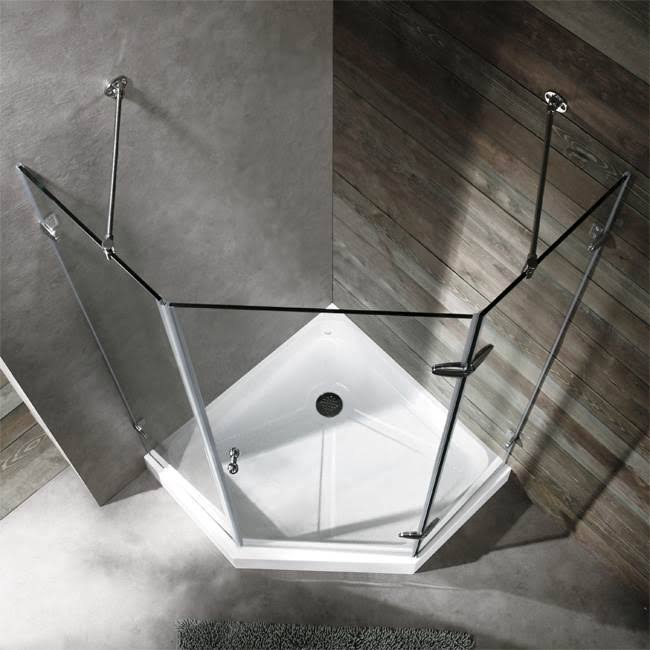 Frameless Neo-Angle Shower Enclosure with Low-Profile Base R795829