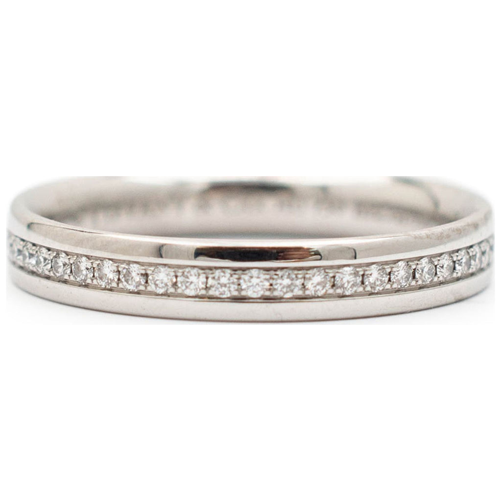 18K White Gold Diamond Wedding Band L57528
