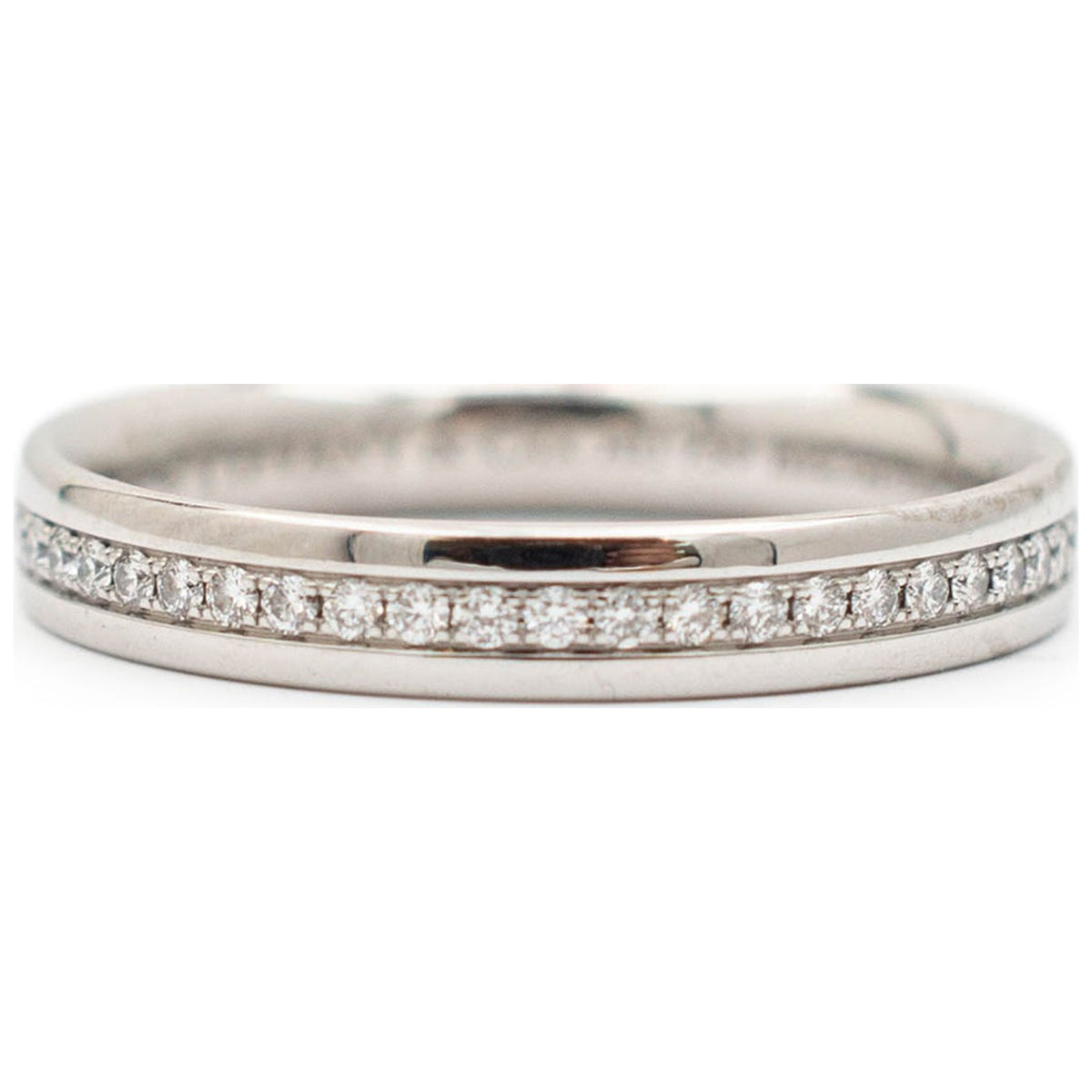 18K White Gold Diamond Wedding Band L57528