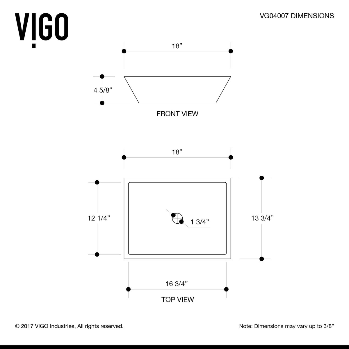 Matte Stone Vessel Bathroom Sink K5676