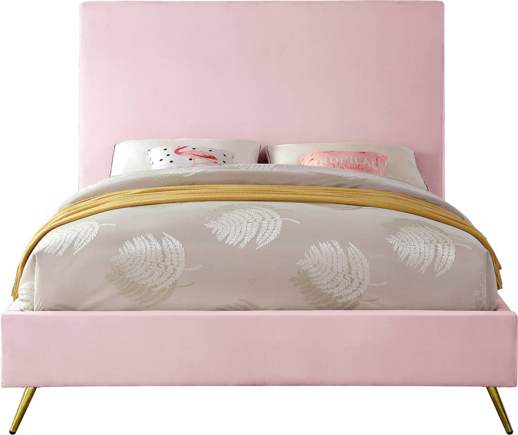 Pink Velvet Full Bed Q951150