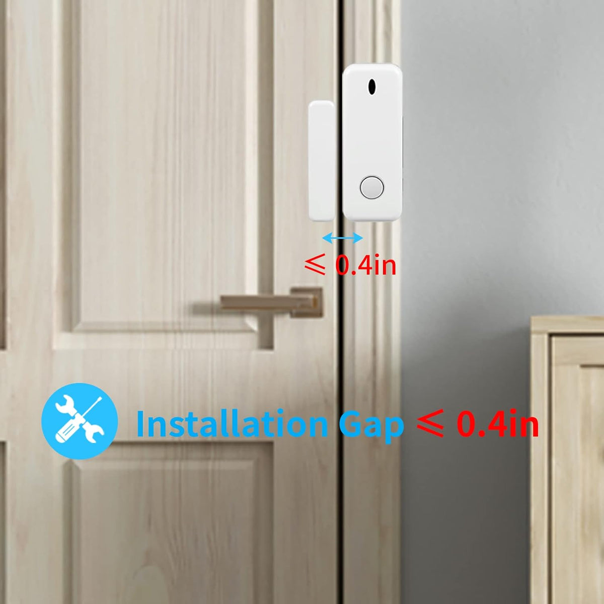 WiFi Door Alarm System, 8-Piece Kit with Hub Station, 5 Sensors, 2 Remotes L6386