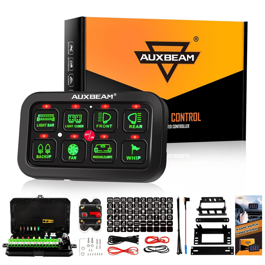 8 Gang Switch Panel with LED Switch Pod B9482