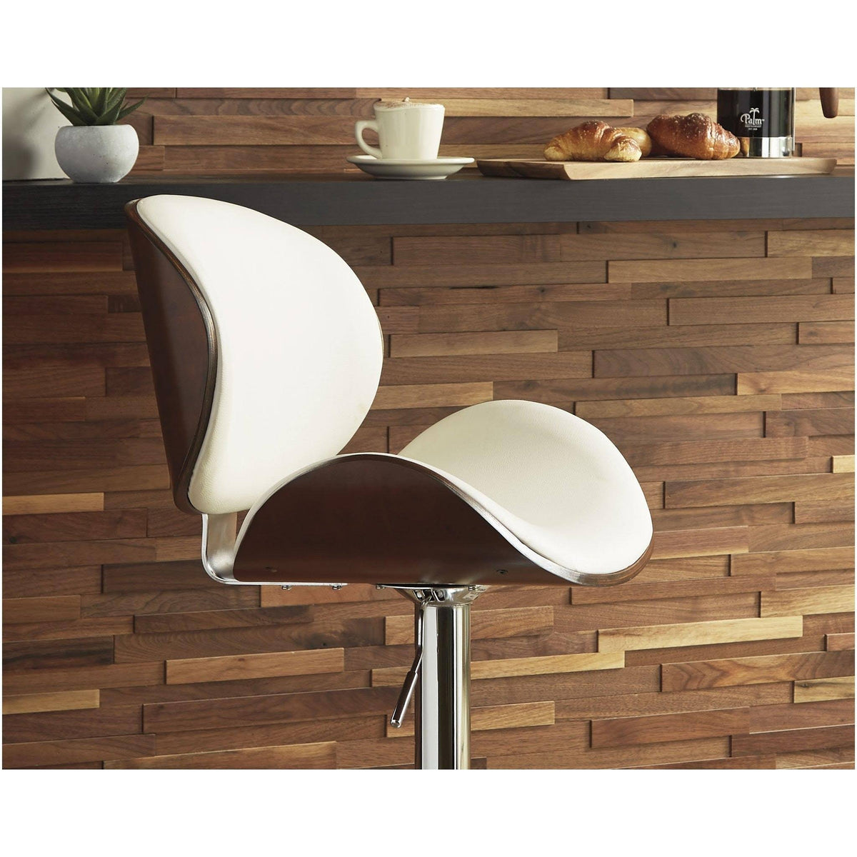 Tall Upholstered Swivel Barstool O318