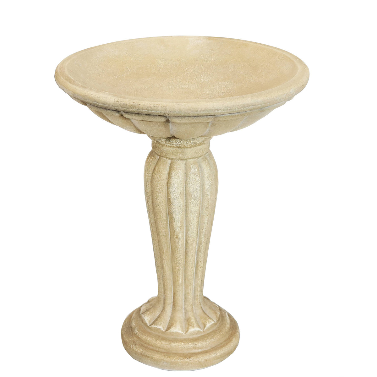 Grecian Reinforced Concrete Bird Bath - 16-inch T23086
