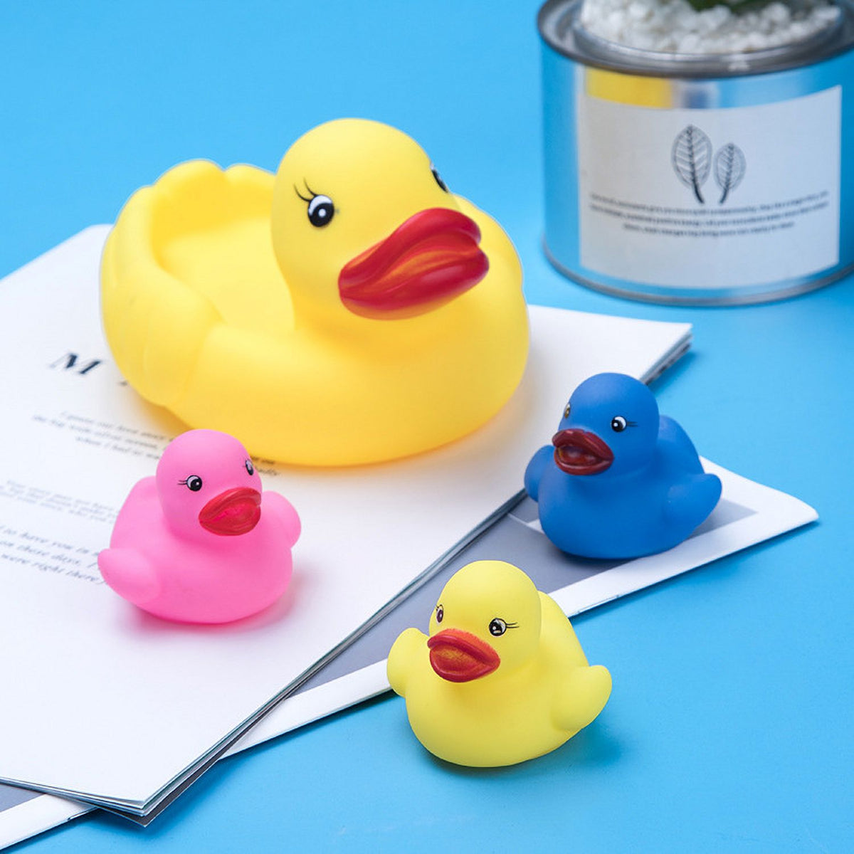 Floating Rubber Duckies Bath Play 12 Pieces Set S891