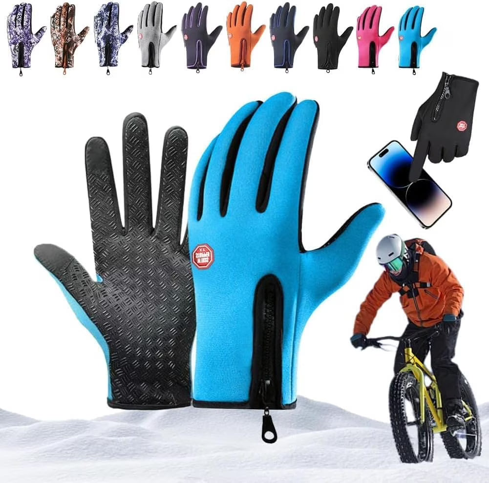 Waterproof Windproof Thermal Touchscreen Gloves with Non-Slip Grip Z690
